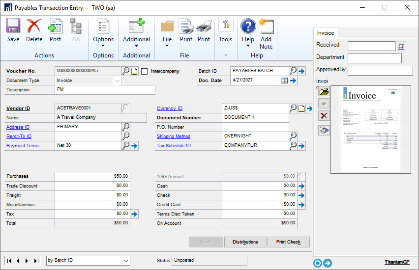 Did you know you can scan documents directly into GP?